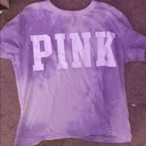 purple tie dye Pink shirt
